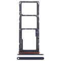 For Tecno Pop 7 BF6 SIM Card Tray + SIM Card Tray + Micro SD Card Tray (Black)