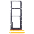 For Tecno Pop 7 BF6 SIM Card Tray + SIM Card Tray + Micro SD Card Tray (Orange)
