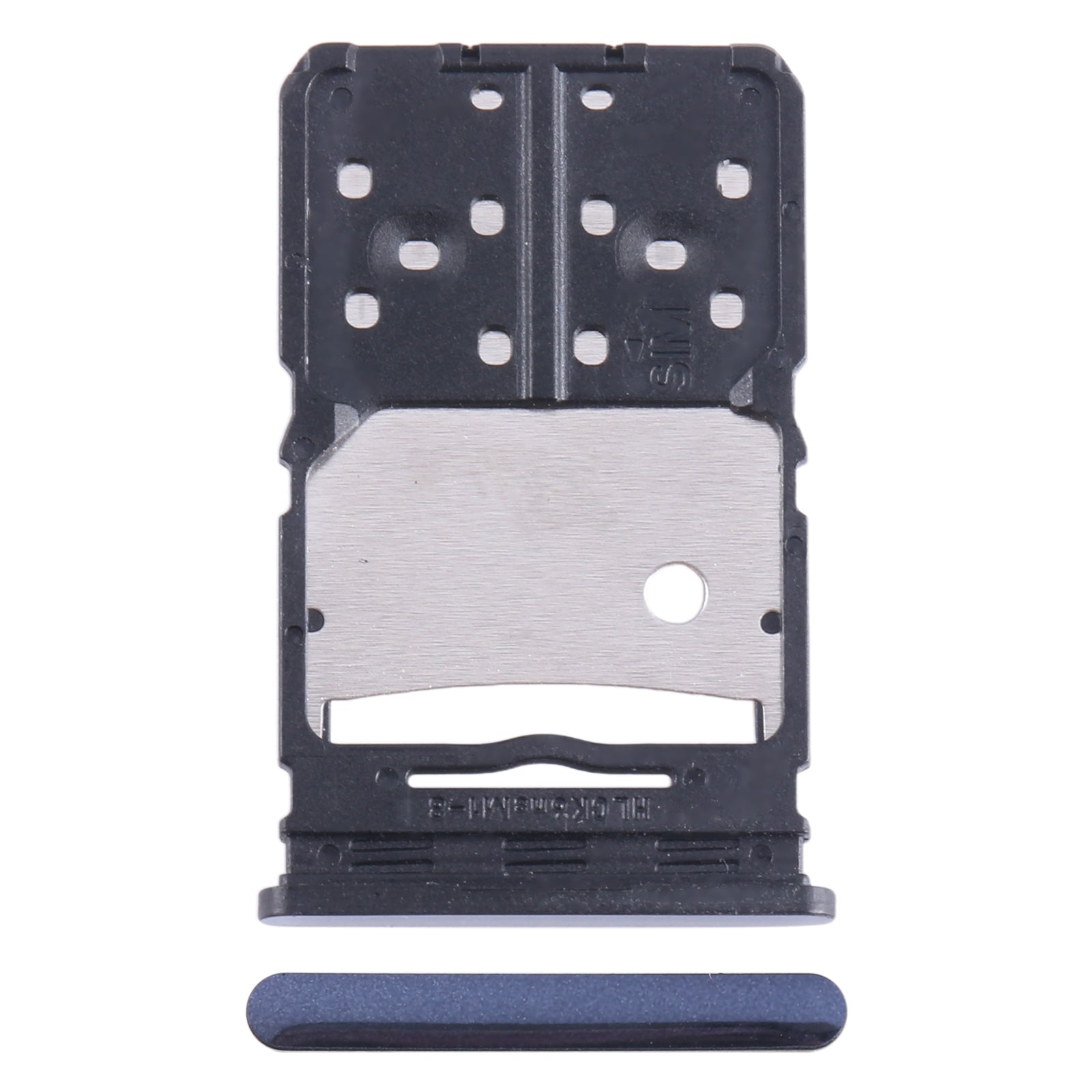 For Tecno Camon 20 SIM Card Tray + Micro SD Card Tray (Blue)