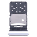 For Tecno Camon 20 SIM Card Tray + Micro SD Card Tray (Silver)