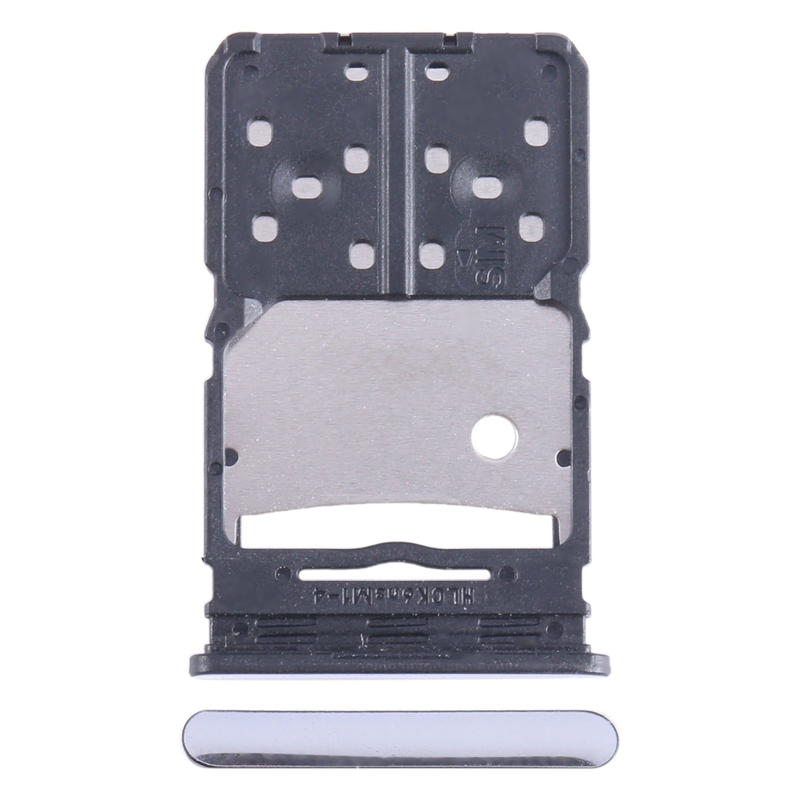For Tecno Camon 20 Pro SIM Card Tray + Micro SD Card Tray (Silver)