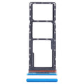 For Infinix Smart 6 X6511B SIM Card Tray + SIM Card Tray + Micro SD Card Tray (Blue)