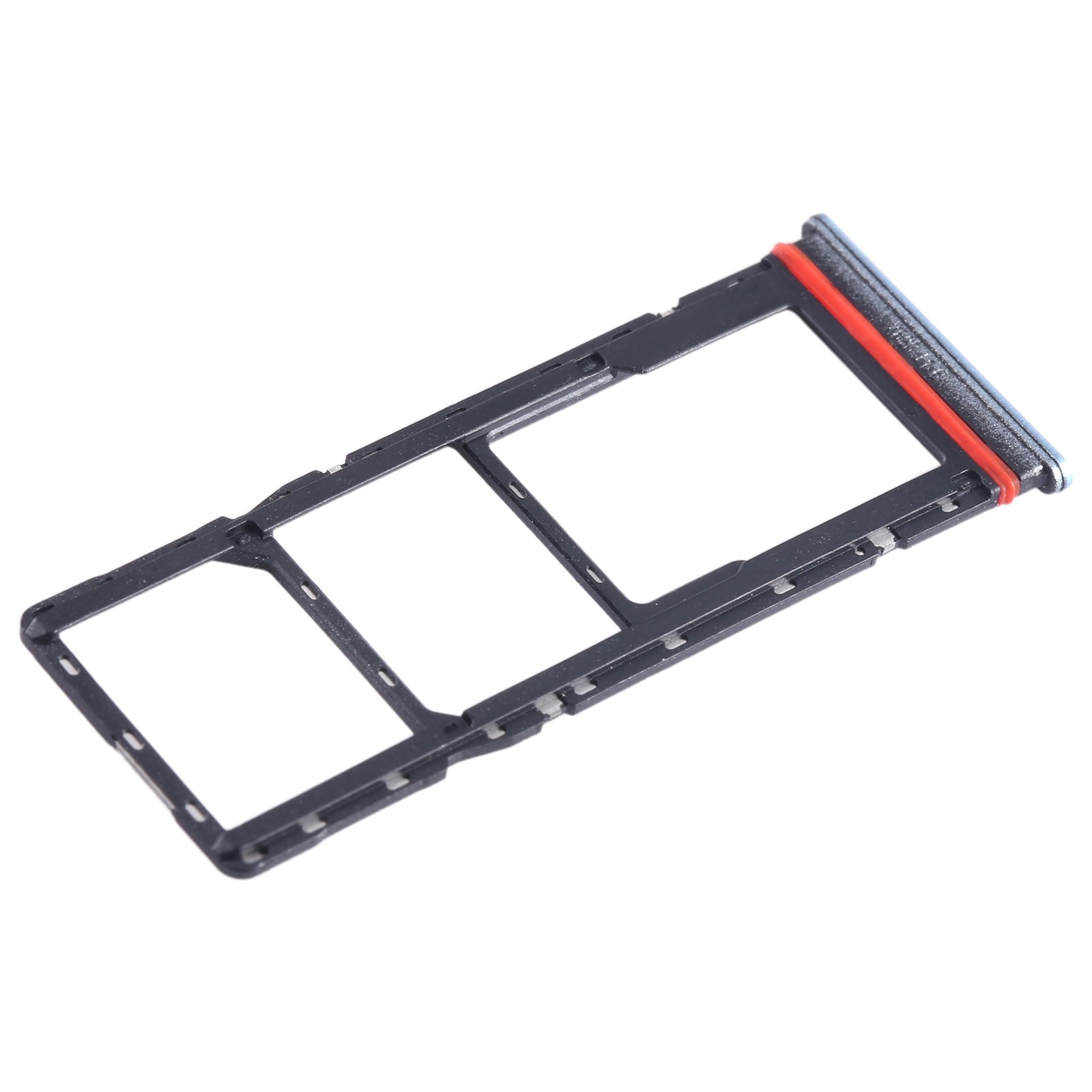 For Infinix Hot 11 Play SIM Card Tray + SIM Card Tray + Micro SD Card Tray (Blue)