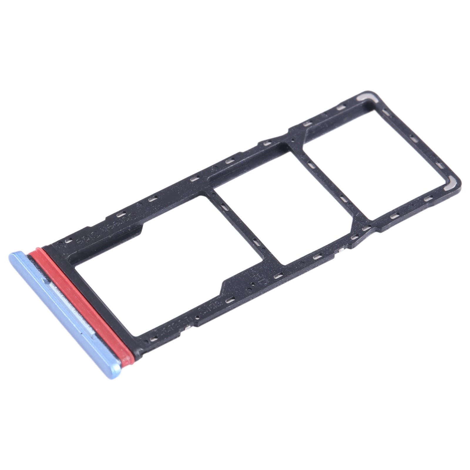 For Infinix Hot 12i X665B SIM Card Tray + SIM Card Tray + Micro SD Card Tray (Blue)