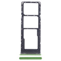 For Infinix Hot 12 Play SIM Card Tray + SIM Card Tray + Micro SD Card Tray (Green)