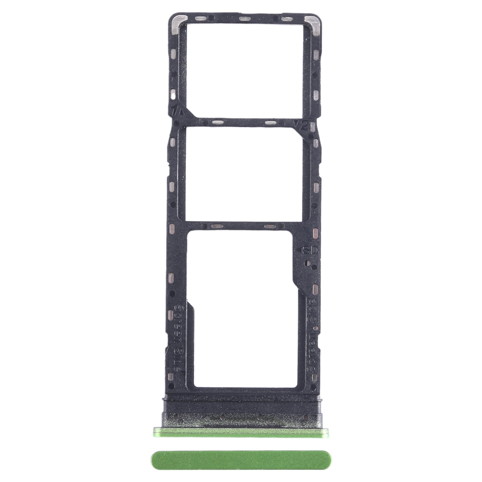 For Infinix Hot 12 Play SIM Card Tray + SIM Card Tray + Micro SD Card Tray (Green)