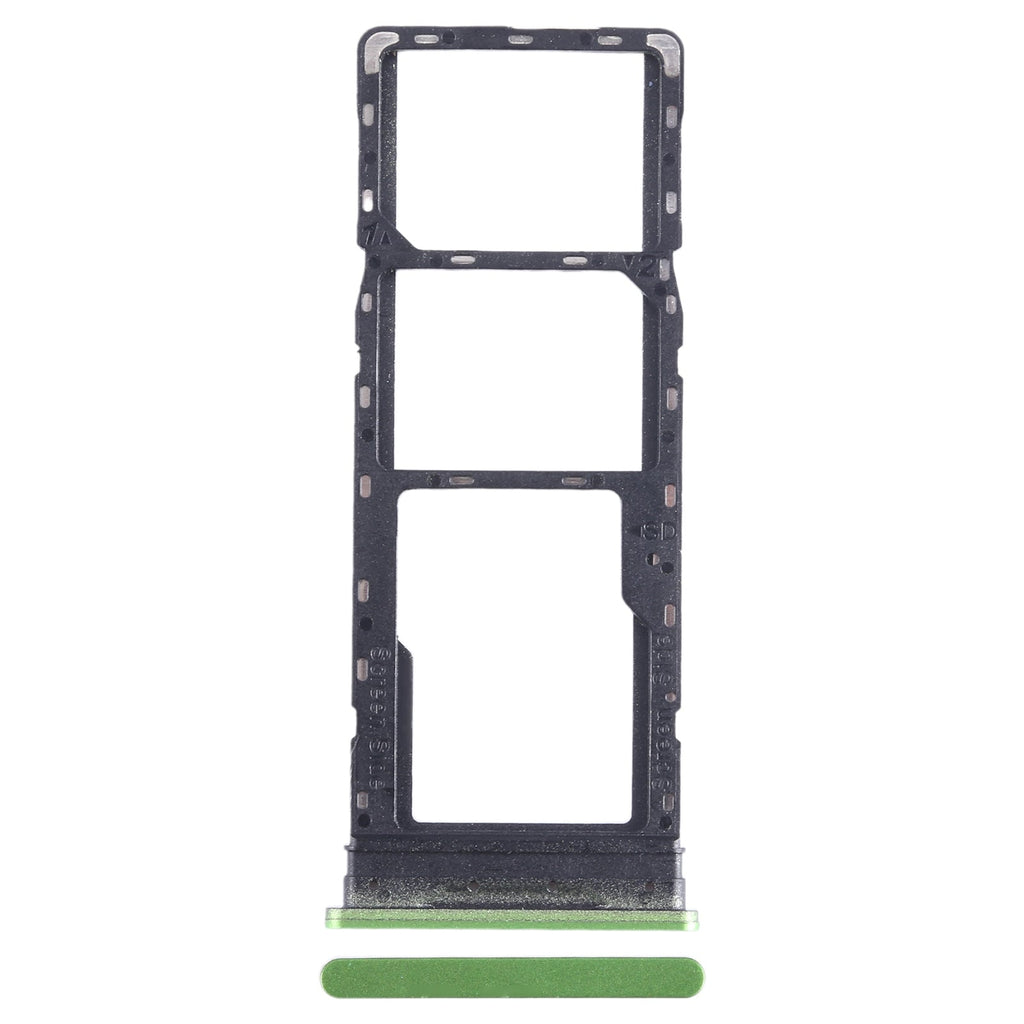 For Infinix Hot 12 Play NFC X6816C SIM Card Tray + SIM Card Tray + Micro SD Card Tray (Green)