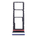 For Infinix Smart 6 Plus India X6823 SIM Card Tray + SIM Card Tray + Micro SD Card Tray (Blue)