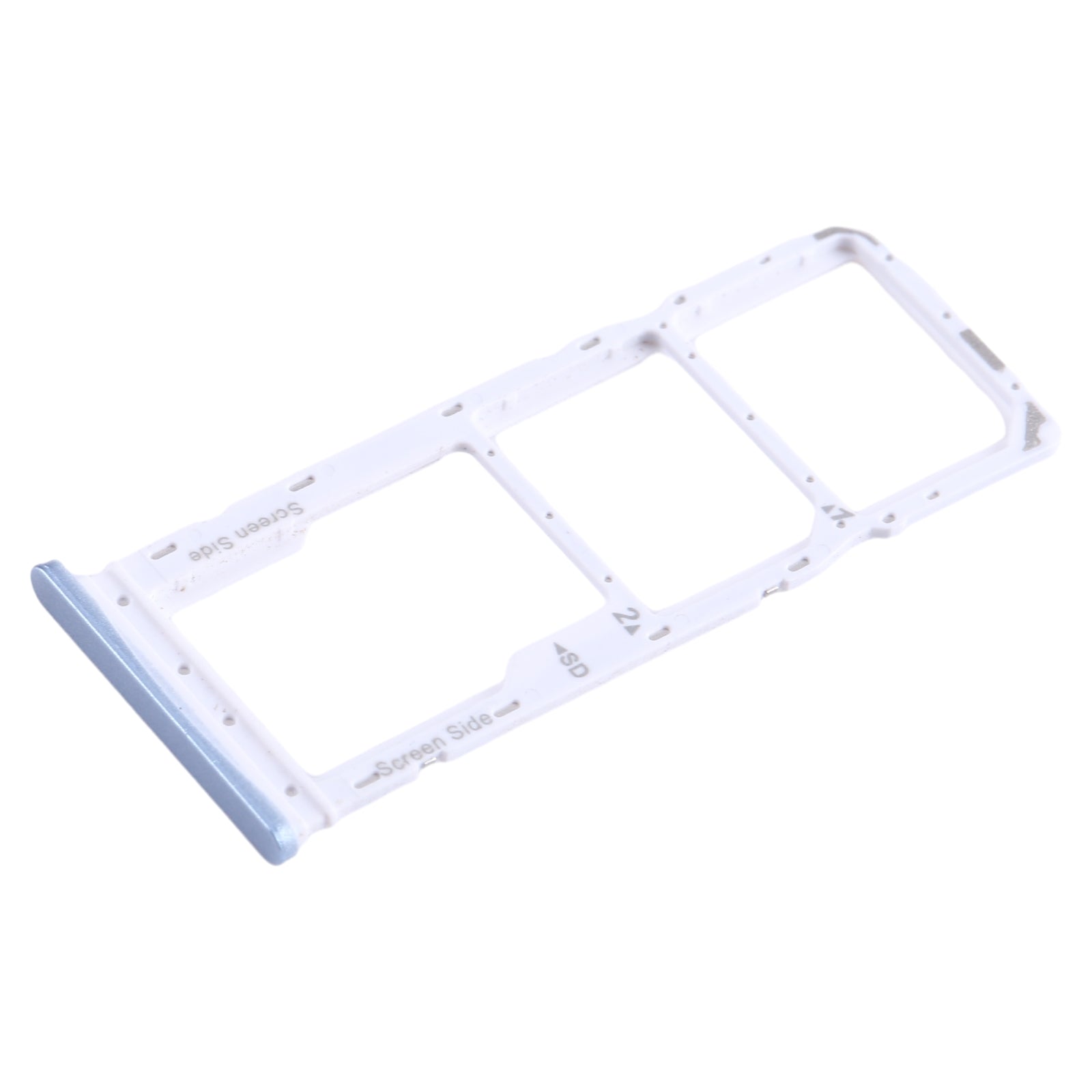 For Infinix Smart 7 India X6517 SIM Card Tray + SIM Card Tray + Micro SD Card Tray (Blue)