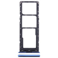 For Tecno Spark 10 SIM Card Tray + SIM Card Tray + Micro SD Card Tray (Blue)