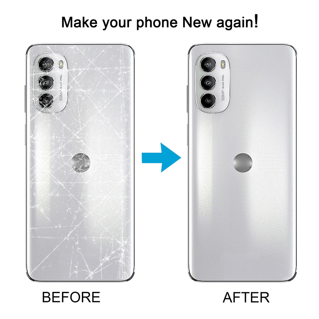 For Motorola Moto G82 Original Battery Back Cover(White)
