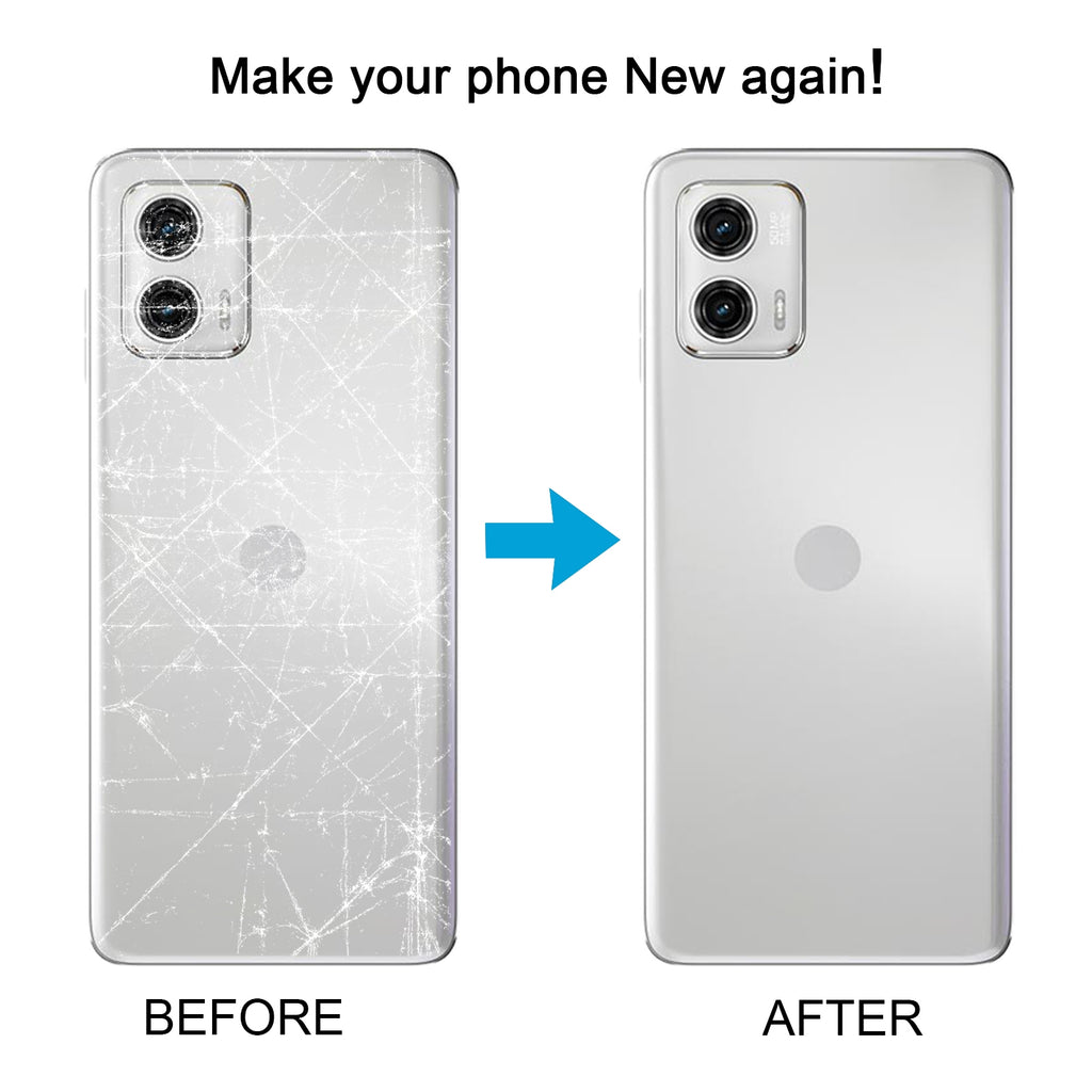 For Motorola Moto G73 Original Battery Back Cover(White)