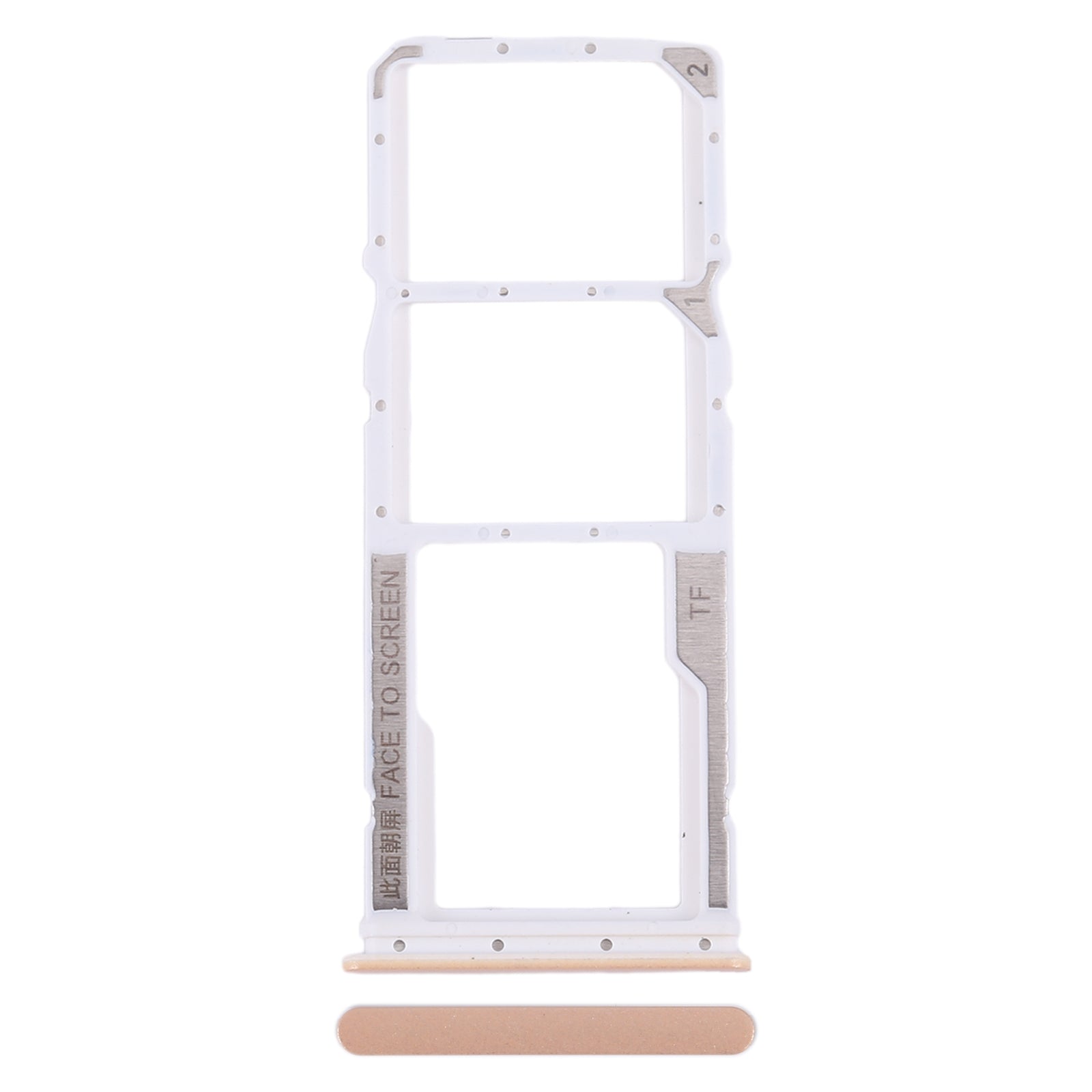 For Xiaomi Redmi Note 12 4G SIM Card Tray + SIM Card Tray + Micro SD Card Tray (Pink)