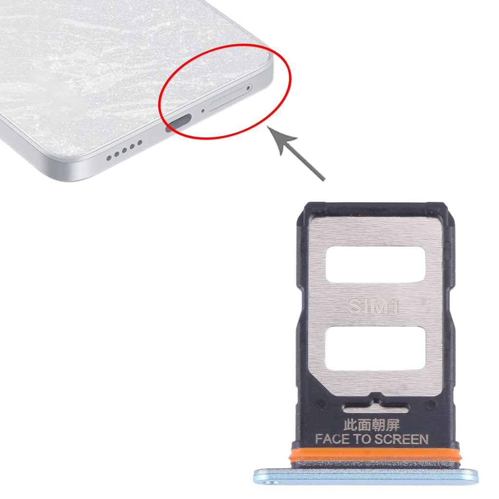 For Xiaomi Redmi Note 13 Pro 5G SIM Card Tray + SIM Card Tray (Blue)
