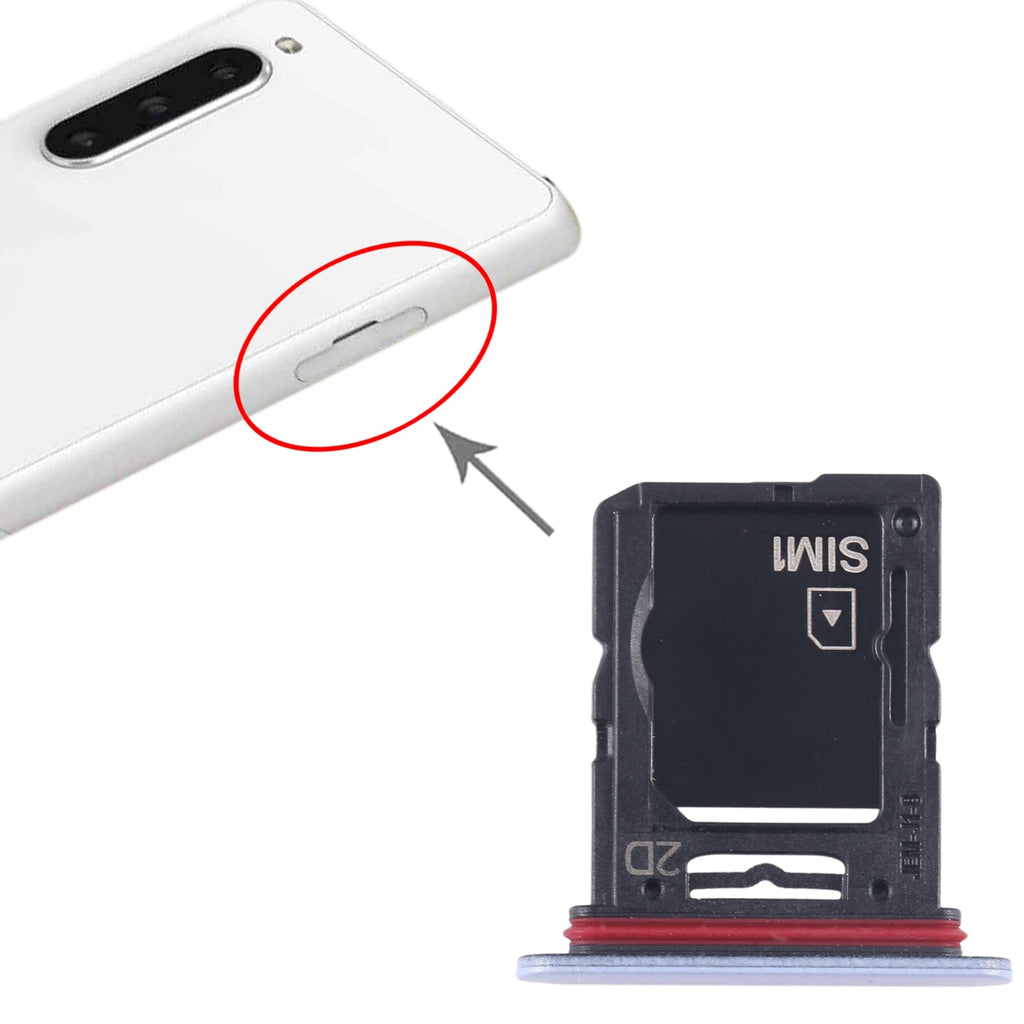 For Sony Xperia 10 V Original SIM Card Tray + SIM / Micro SD Card Tray (Blue)