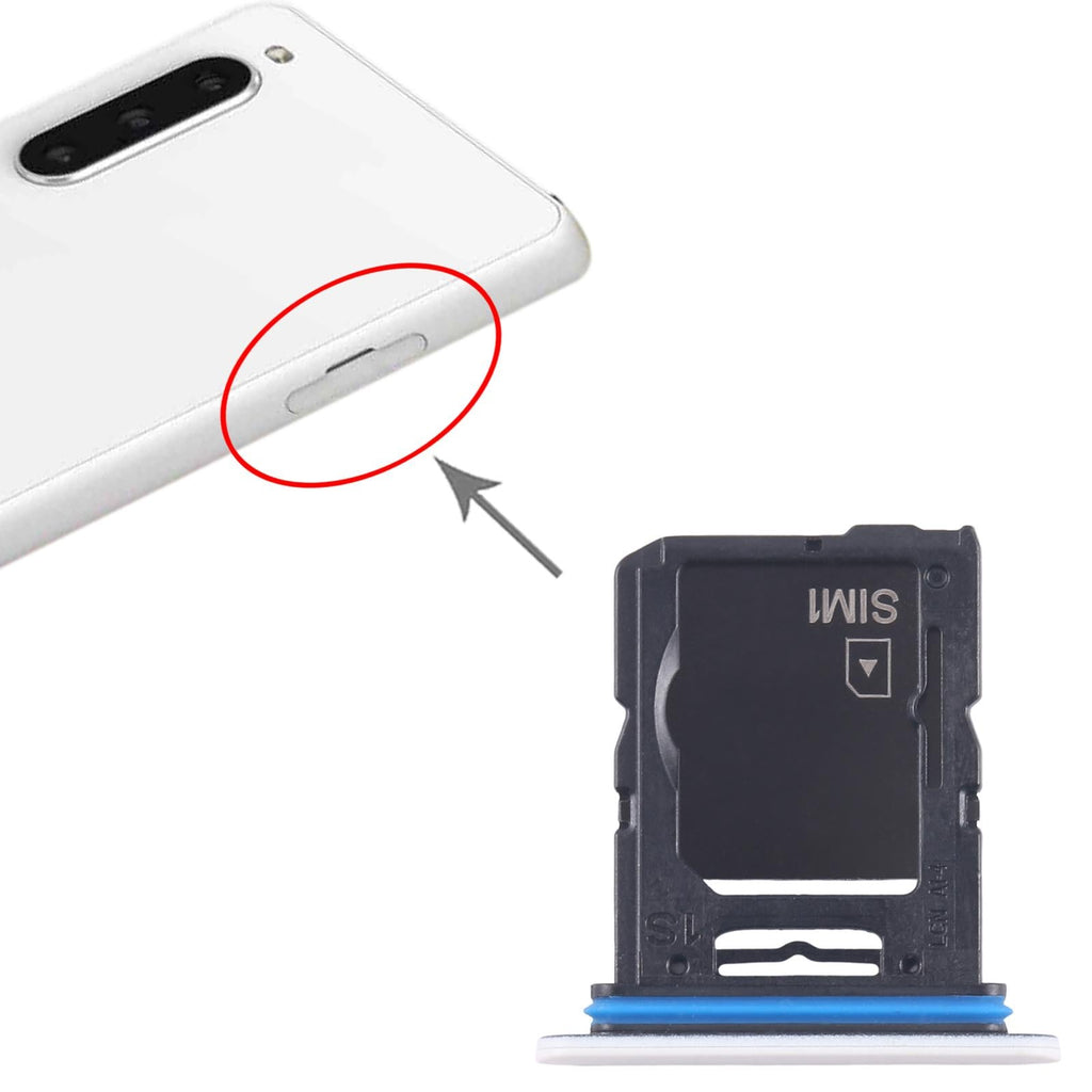 For Sony Xperia 10 V Original SIM Card Tray + Micro SD Card Tray (White)