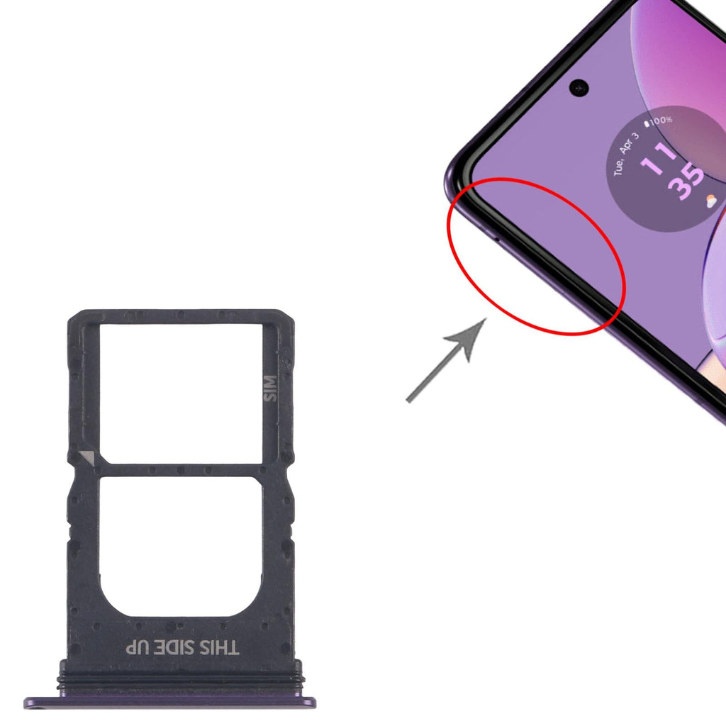 For Motorola Razr 40 Original SIM Card Tray (Purple)