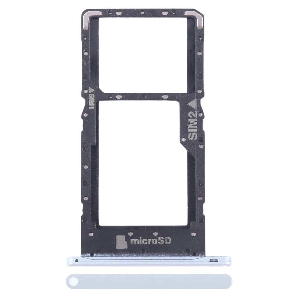For HTC U20 5G Original SIM Card Tray + SIM / Micro SD Card Tray (White)
