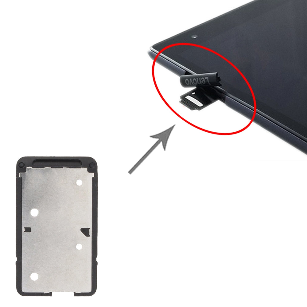 For Lenovo Tab 4 8 TB-8504 SIM + SIM Card Tray (Black)