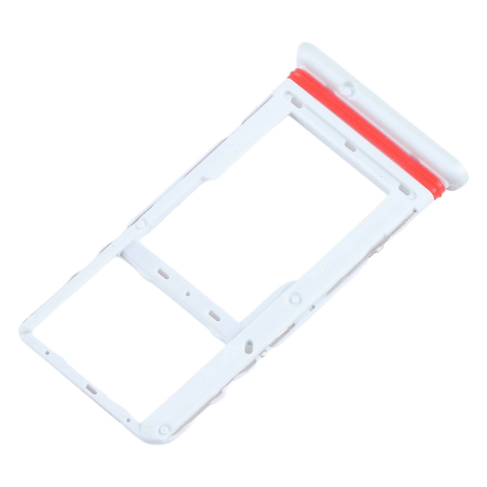 For Alcatel 1T 10 inch 2020 8091 SIM Card Tray + Micro SD Card Tray (White)
