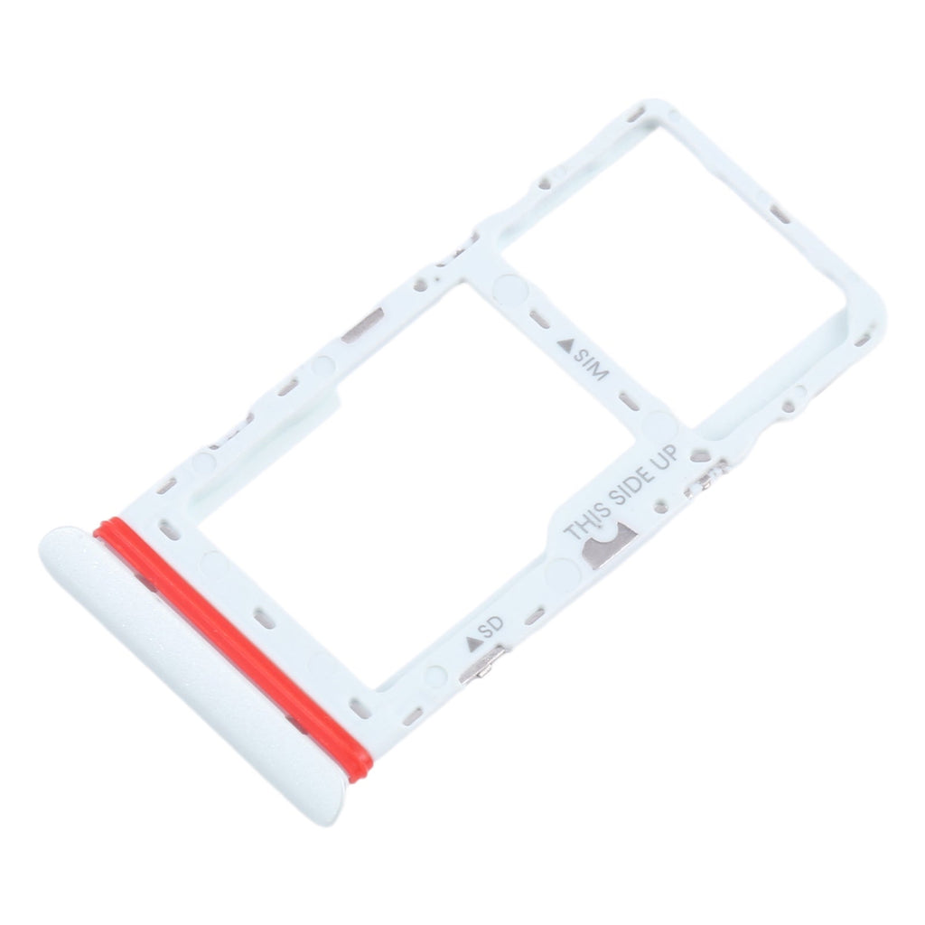 For TCL Tab 10 5G 9183G SIM Card Tray + Micro SD Card Tray (White)