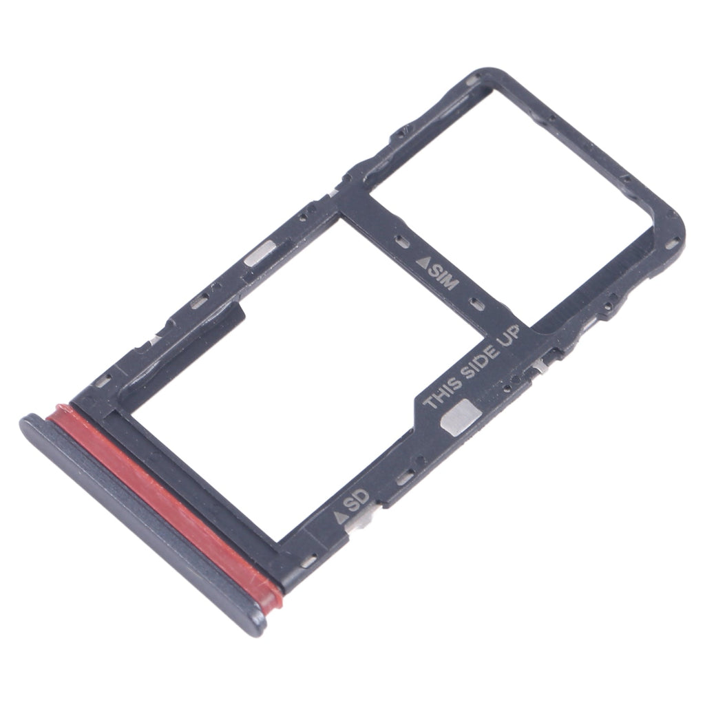For TCL Stylus 5G T779W SIM Card Tray + Micro SD Card Tray (Black)