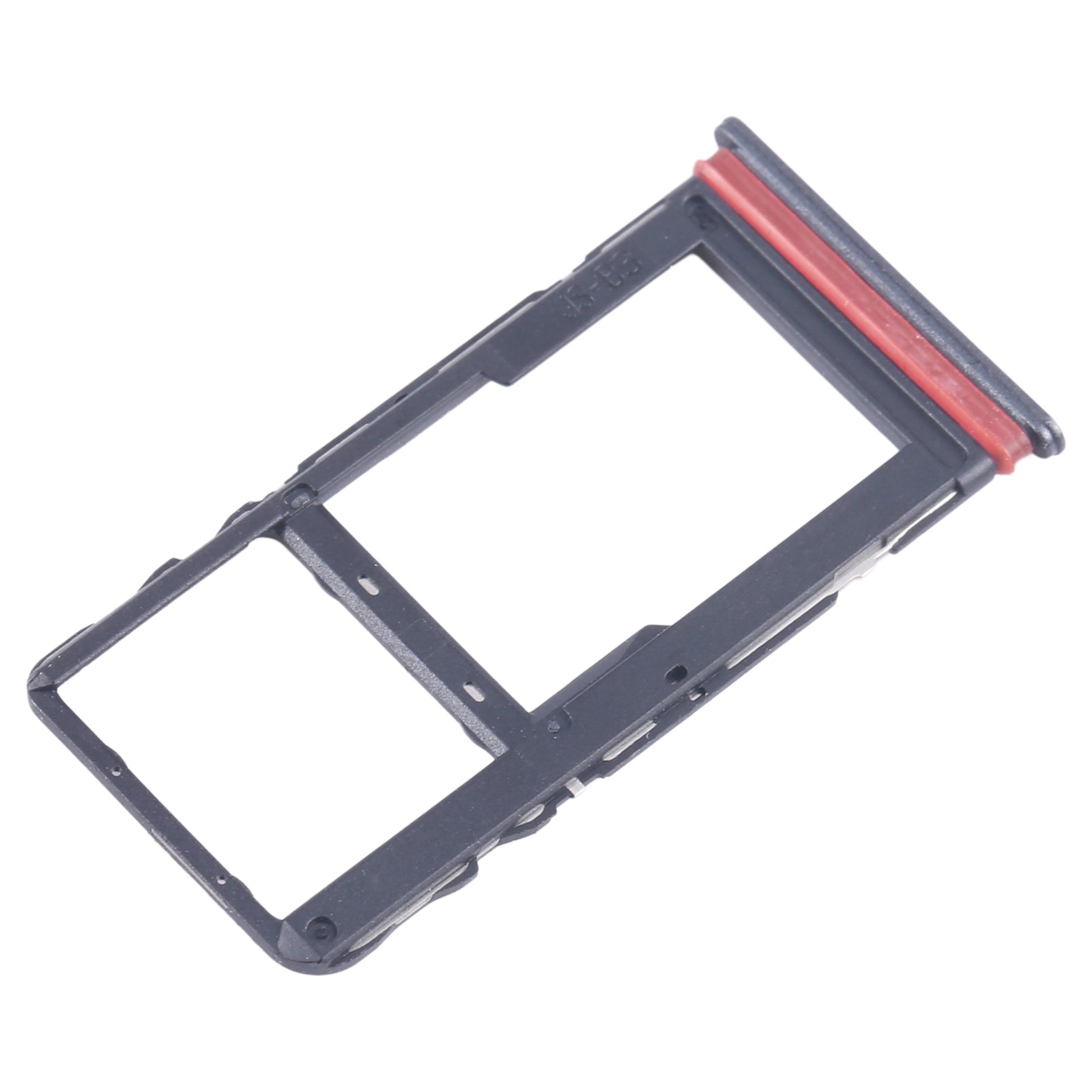 For TCL Stylus 5G T779W SIM Card Tray + Micro SD Card Tray (Black)
