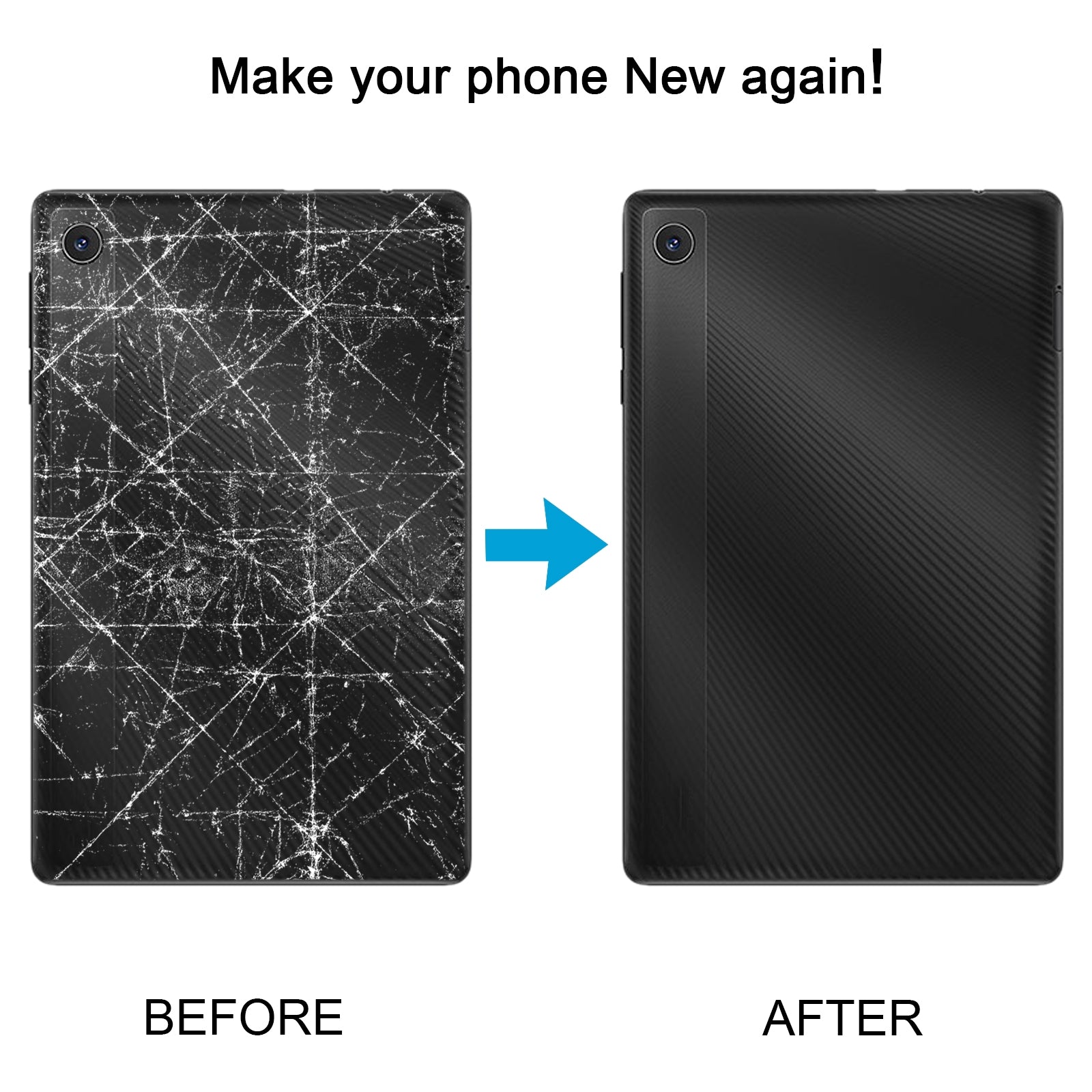 For TCL Tab 8 4G Original Battery Back Cover(Black)