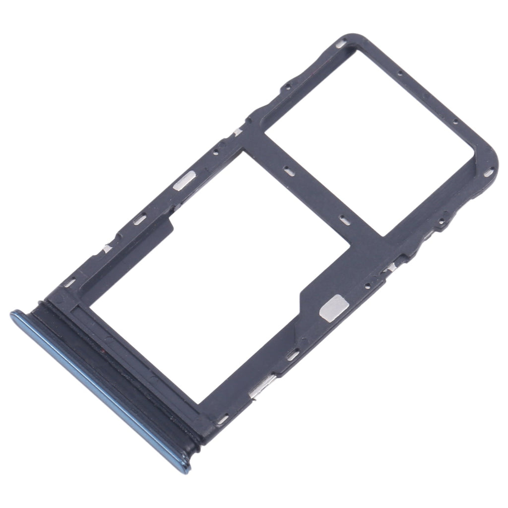 For TCL 20s Original SIM Card Tray + Micro SD Card Tray (Blue)