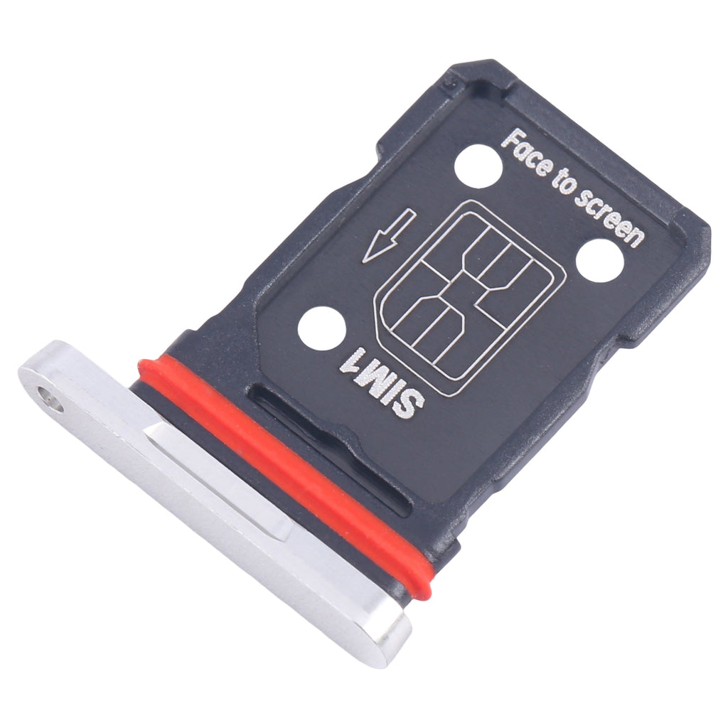 For OnePlus 12 PJD110 CPH2573 CPH2581 SIM Card Tray + SIM Card Tray (Silver)