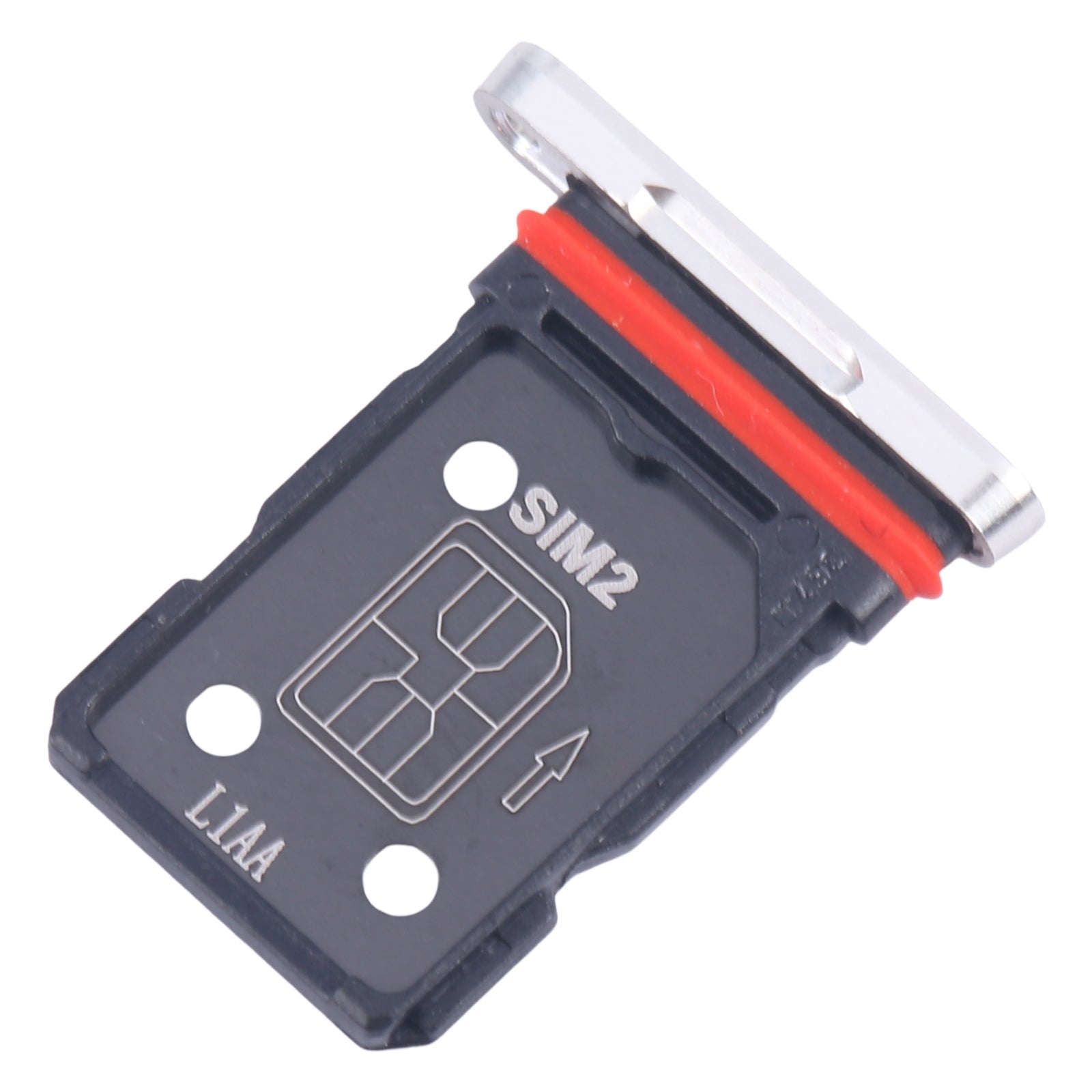 For OnePlus 12 PJD110 CPH2573 CPH2581 SIM Card Tray + SIM Card Tray (Silver)