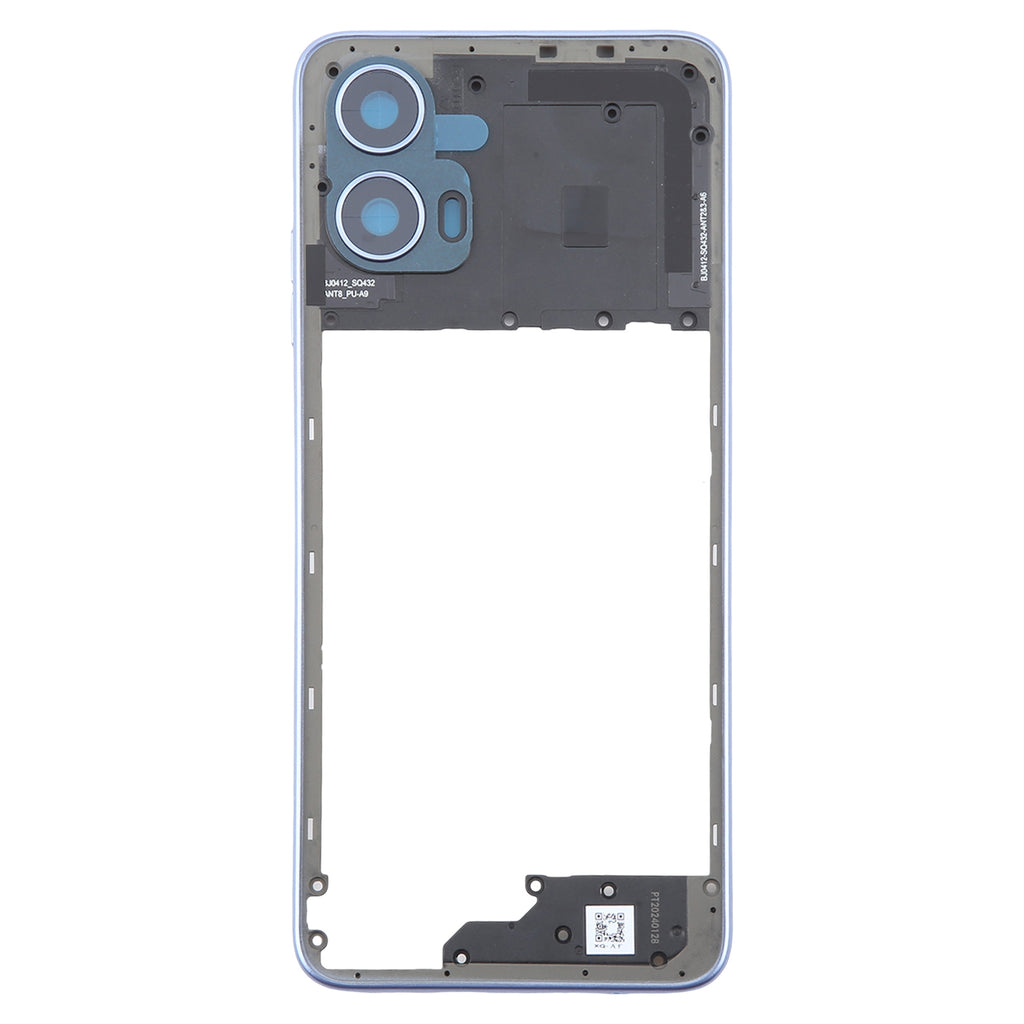 For Motorola Moto G34 Original Middle Frame Bezel Plate (Purple)