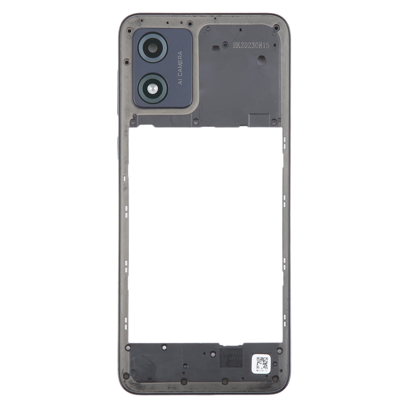 For Motorola Moto E13 Original Middle Frame Bezel Plate (Black)