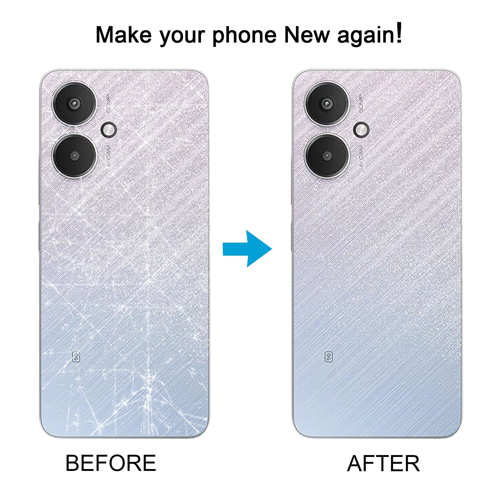 For Xiaomi Redmi 13C 5G Original Battery Back Cover(Blue)