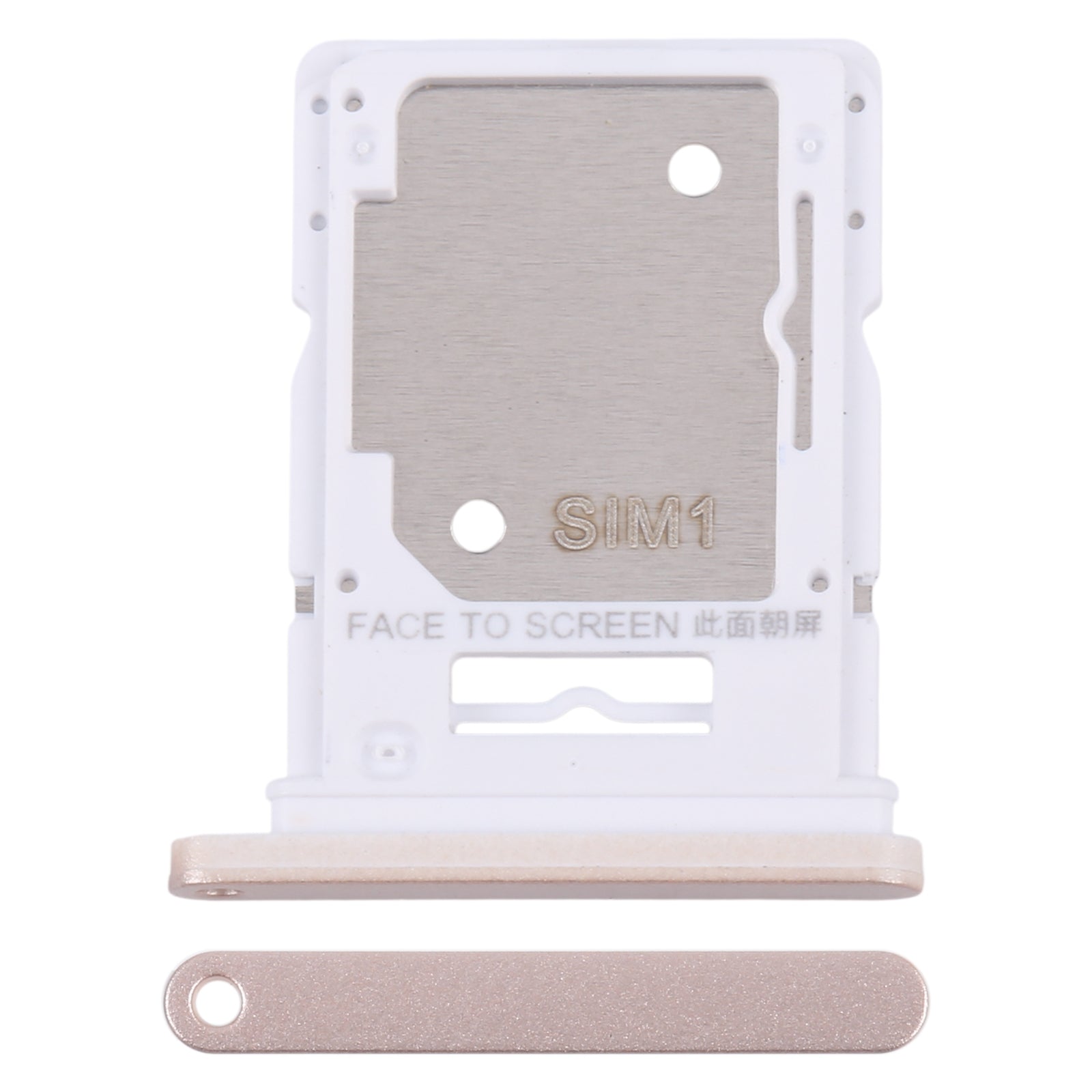 For Xiaomi Redmi Note 13 4G Original SIM Card Tray + SIM / Micro SD Card Tray (Gold)