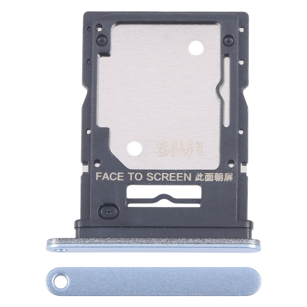 For Xiaomi Redmi Note 13 4G Original SIM Card Tray + SIM / Micro SD Card Tray (Blue)
