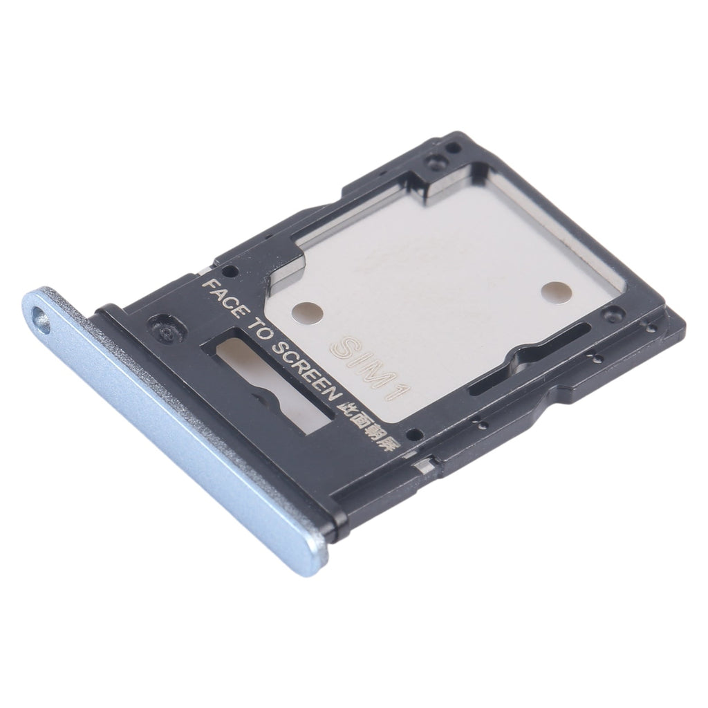 For Xiaomi Redmi Note 13 4G Original SIM Card Tray + SIM / Micro SD Card Tray (Blue)