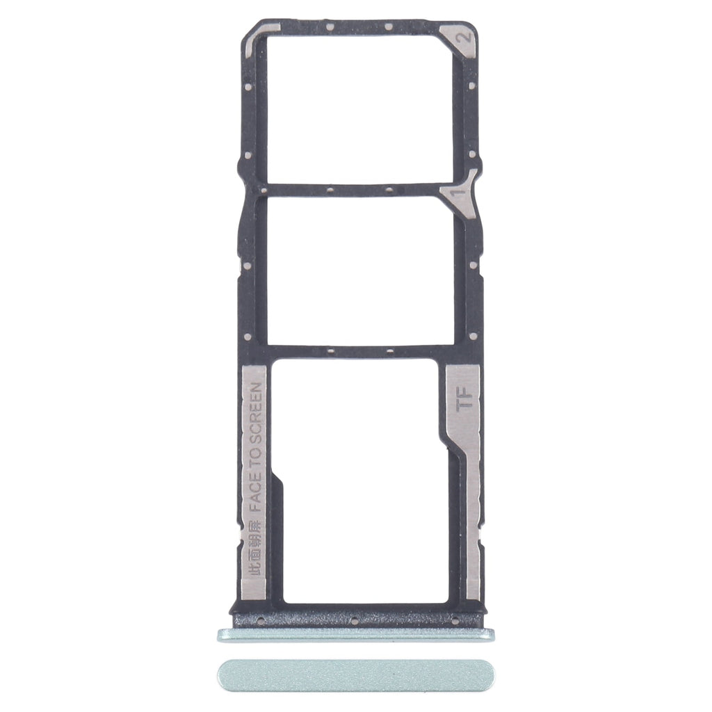 For Xiaomi Redmi 13R Original SIM Card Tray + SIM Card Tray + Micro SD Card Tray (Green)