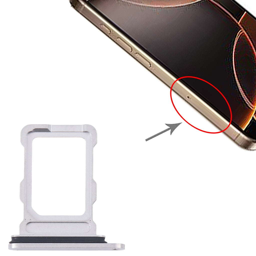 For iPhone 16 Pro SIM Card Tray (White)