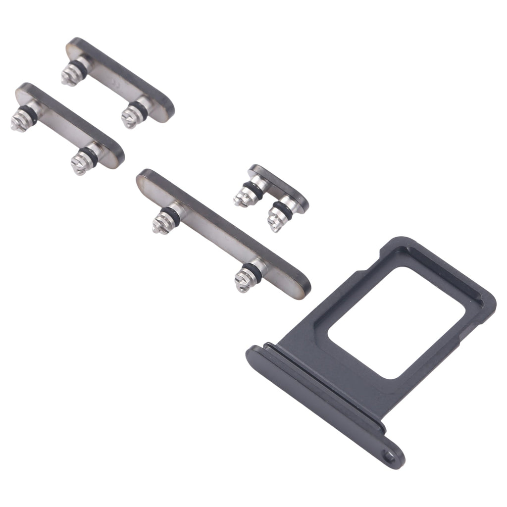 For iPhone 16 Pro Max Original SIM Card Tray + SIM Card Tray + Side Keys (Black)