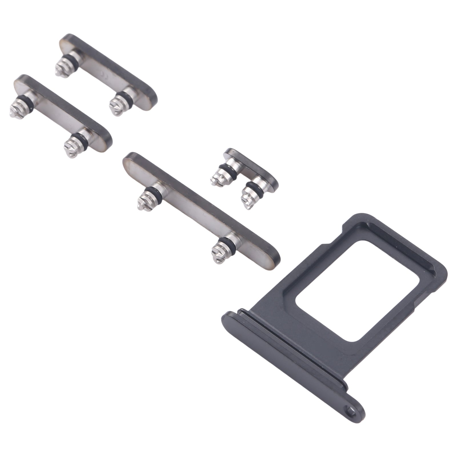For iPhone 16 Pro Max Original SIM Card Tray + SIM Card Tray + Side Keys (Black)