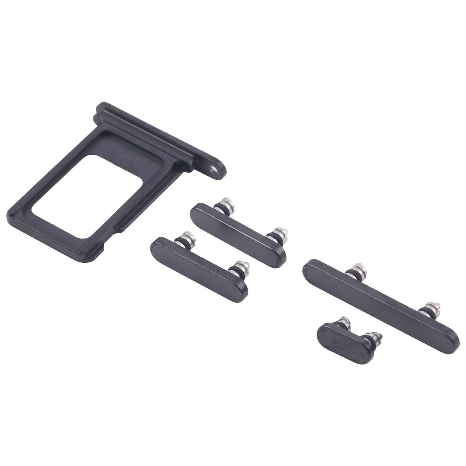 For iPhone 16 Pro Max Original SIM Card Tray + SIM Card Tray + Side Keys (Black)