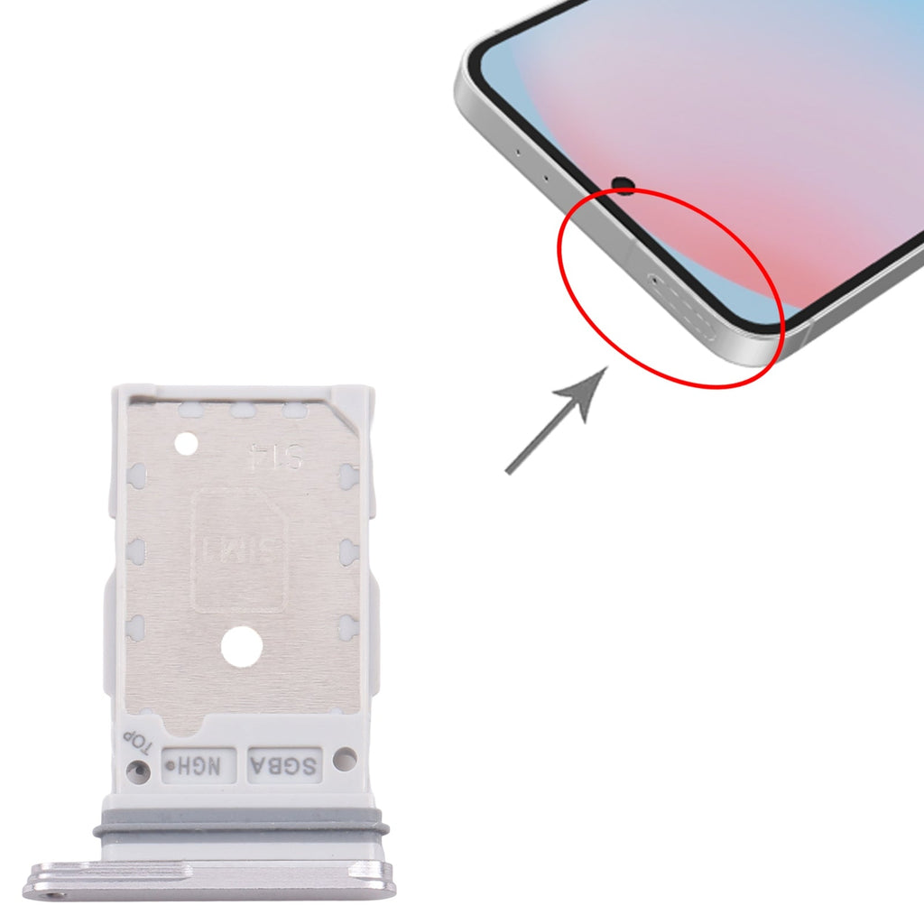 For Samsung Galaxy S24 FE SM-S721B Original SIM Card Tray + SIM Card Tray (Grey)