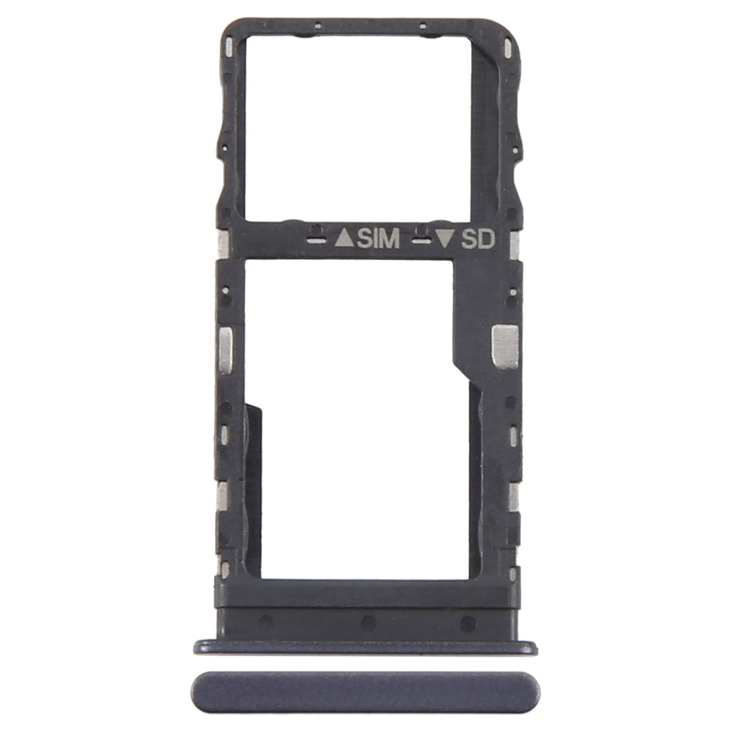 For TCL NxtPaper 11 Original SIM Card Tray + Micro SD Card Tray (Grey)