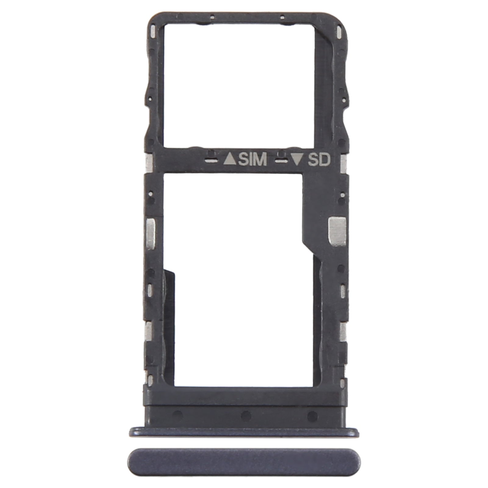 For TCL NxtPaper 11 Original SIM Card Tray + Micro SD Card Tray (Grey)