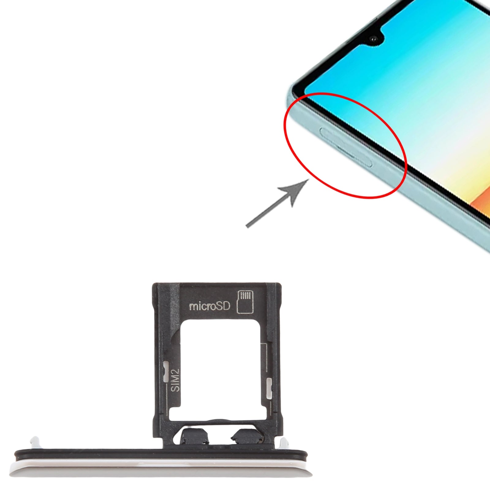 For Sony Xperia Ace SIM + Micro SD Card Tray (Gold)