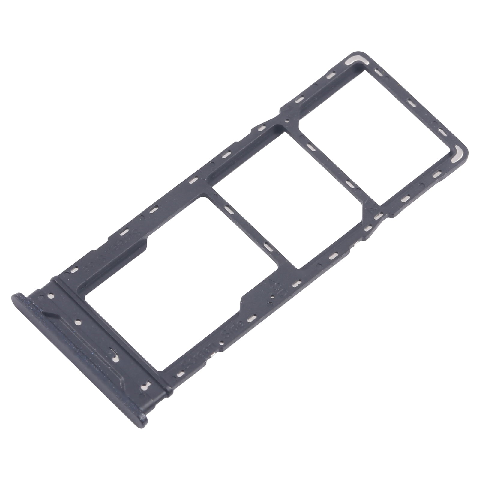 For Infinix Hot 30 Play NFC X6835 5pcs SIM Card Tray + SIM Card Tray + Micro SD Card Tray (Black)