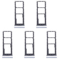 For Infinix Smart 8 X6525 5pcs SIM Card Tray + SIM Card Tray + Micro SD Card Tray (Silver)
