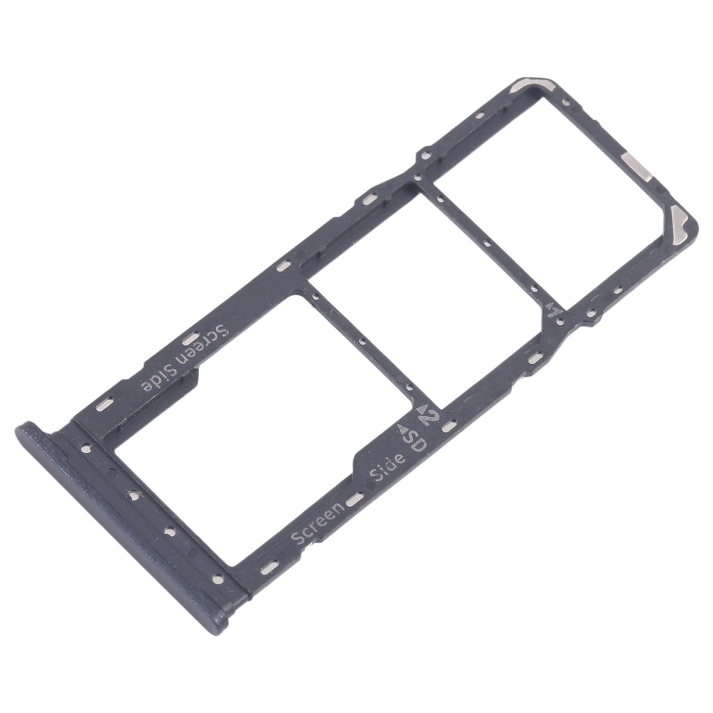 For Infinix Smart 8 Plus X6526 5pcs SIM Card Tray + SIM Card Tray + Micro SD Card Tray (Black)