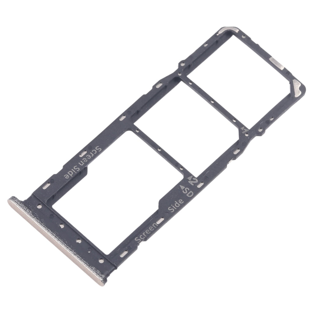 For Infinix Smart 8 Plus X6526 5pcs SIM Card Tray + SIM Card Tray + Micro SD Card Tray (Gold)
